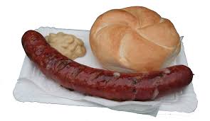 Bratwurst mit Gebäck